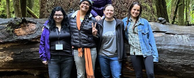 Mountain Sentinels cohort. From Left: Tiffany Pyette, Katie Kamelamela, Julia Klein (top), Rowena Davis, Izabella Ruffino